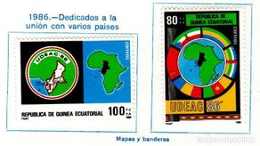 Selos: Guinea Ecuatorial. Unión Estados África Central. 1986. YT218/219. S. completa. Nuevos